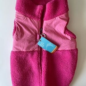 Gooby Pink Zip Up Fleece Dog Vest